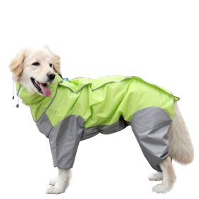 Raincoat for Dogs Medium Large Waterproof (colour: Blue, size: 30)