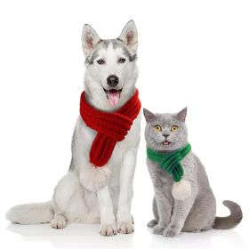 Christmas Dog Scarf (colour: green, size: L)