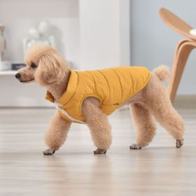 Dog Fluffy Coat (Color: Yellow, size: XXL)