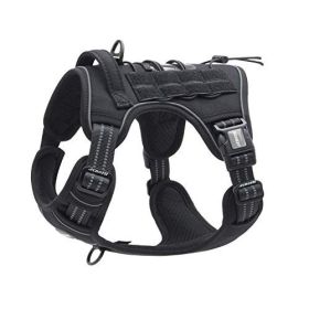 Harness Reflective K9 Working (Color: Army yellow, size: XL(Neck)