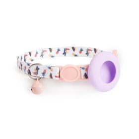 Airtag Tracker Case for Pet Collars (Color: Pineapple Parrot, type: Pet Supplies)