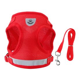 Reflective Dog Harness (Color: Red, size: XL)