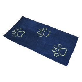 Dog Doormat Runner (Color: Marine/Lime Green)