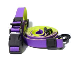 Traction Leash Set (Color: Purple-yellow, size: 1.5cm*150cm)