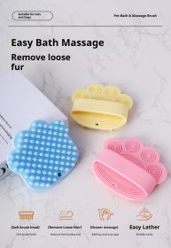 Dog Bath Brush (Color: Transparent)