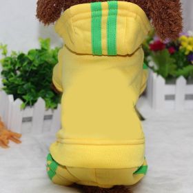 Pet Full Body Outfit (Color: Yellow, size: XL)
