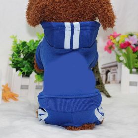 Pet Full Body Outfit (Color: Dark Blue, size: S)