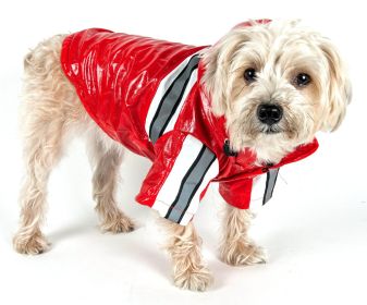 Pet Rain Jacket PVC Reflective (size: X-Small)