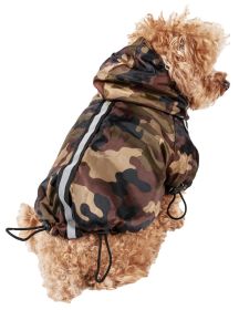 Dog Rain Jacket Waterproof Reflective (size: large)