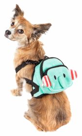 Dog Harness Backpack with Dual Compartments (size: small)