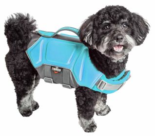 Reflective Dog Life Jacket Vest (Color: Blue, size: medium)