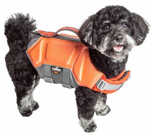 Reflective Dog Life Jacket Vest (Color: Orange, size: large)
