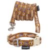 Embroidered Dog Leash and Collar Set