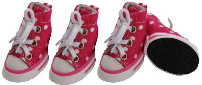 Canvas Dog Sneakers Set of 4 (size: X-Small)