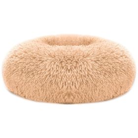 Pet Dog Bed (Color: Brown, size: L)