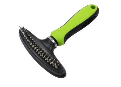 Grooming Rake Pet Comb (Color: Green)