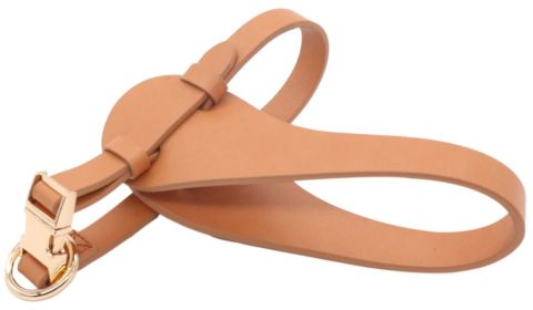 Premium Leather Dog Harness (Color: Brown, size: small)
