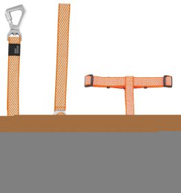 Convertible Dog Leash and Harness (Color: Orange, size: small)