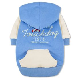 Fashion Dog Hoodie (Color: Blue, size: X-Small)
