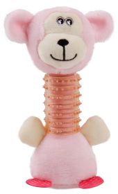 Teething Dog Toy (Color: Pink)