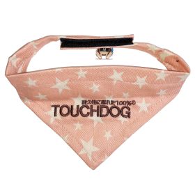 Dog Bandana with Star Pattern (Color: Pink, size: medium)