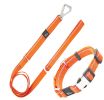 Reflective Martingale Dog Leash and Collar Set