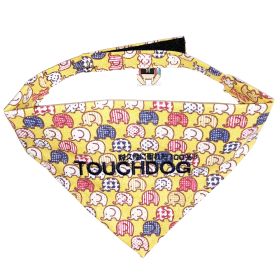 Dog Bandana with Elephant Pattern (Color: Yellow, size: medium)