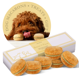 Macarons for Dogs Pack 6 (Flavor: Creme Brulee)