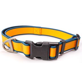 Tactical collar dogs (Color: Orange-blue, size: L)