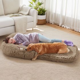 Human Dog Bed (Color: Khaki)