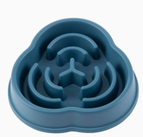 Slow Feed Dog Bowl (Option: Conventional-01 Style Blue)
