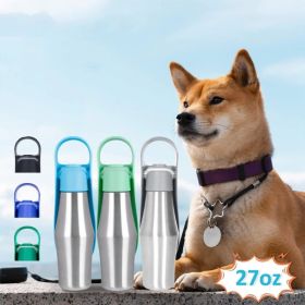 Portable Pet Water Bottle (Color: Green, type: Pet Supplies)