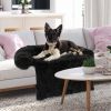 Black Plush Dog Bed
