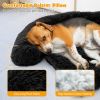 Black Plush Dog Bed