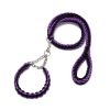 braided dog collar leash