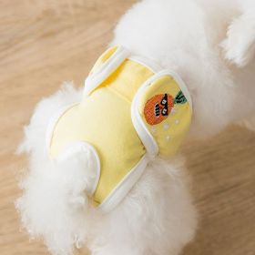 Washable Dog Diapers (colour: Fleshy pineapple, size: XXL (Waist 37-55cm))