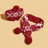 Dog Reindeer Antlers and Scarf Set