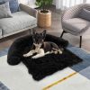 Black Plush Dog Bed