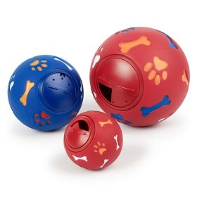 Dog Treat Ball (Color: Blue, size: M)