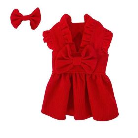 Dog Dress New Year (Color: Red, size: L)