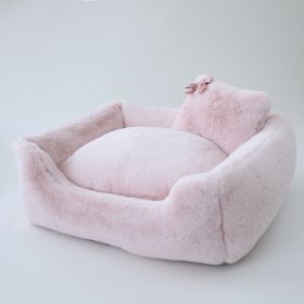 Dog Bed Gray (Color: Blush)