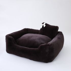 Dog Bed Gray (Color: Espresso)