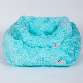 Dog Bed Cuddle (Color: Aquamarina, size: LG)