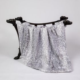 Dog Blankets Cashmere (Color: Silver Fawn, size: SM)