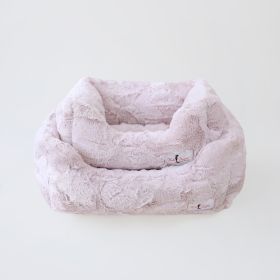 Dog Bed Luxe (Color: Blush, size: LG)