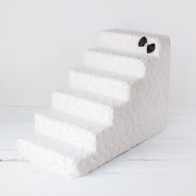 Pet Stairs Luxury (Color: Classy Ivory, size: 6 - Step)