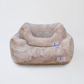 Dog Bed Cuddle (Color: Latte, size: SM)
