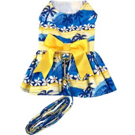 Dog Harness Dress Waves Leash (size: medium)