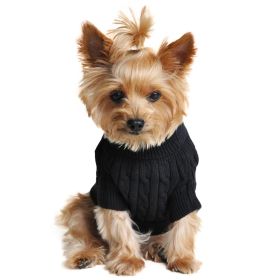 Jet Black Dog Sweater Cotton (size: X-Small)