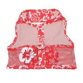Dog Harness Hawaiian Red (size: small)